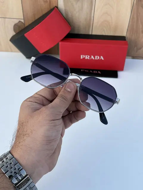 Prada 284 silver black