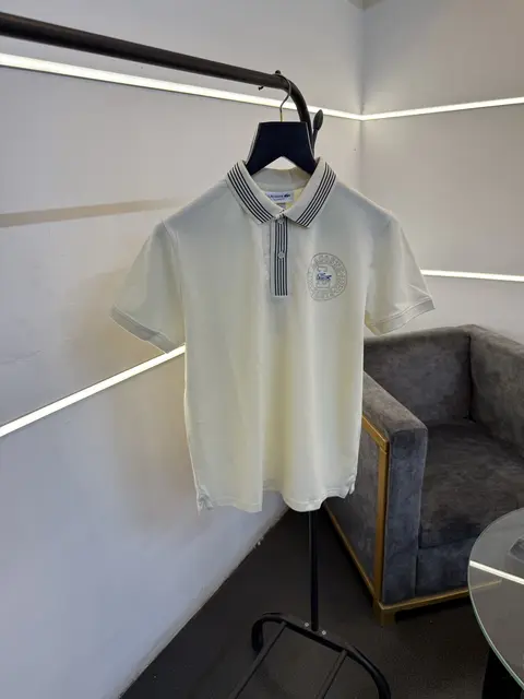 Lacoste imported polo tshirt cream