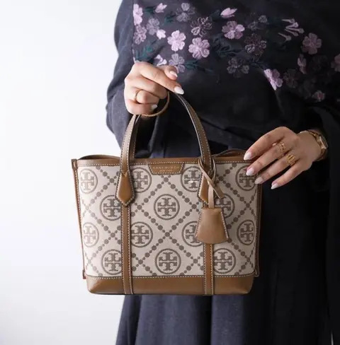 Tori Burch Mini Jacquard Tote With OriginalDustCover