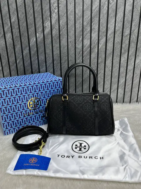 Tori Burch Mini Boston Black With OriginalBox DustCover