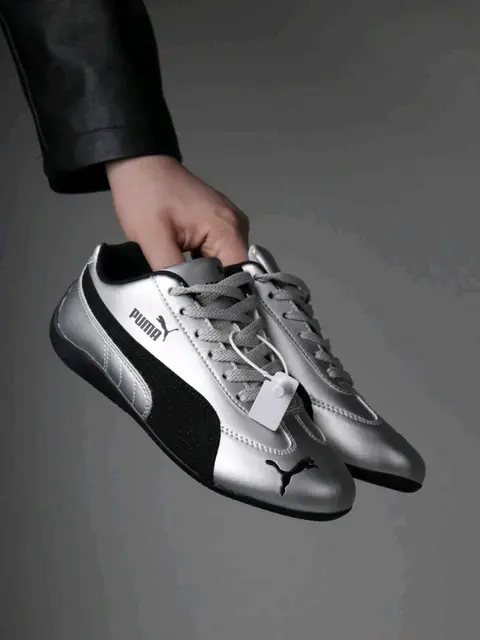 Puma Speedcat Metallic Silver Black 6066