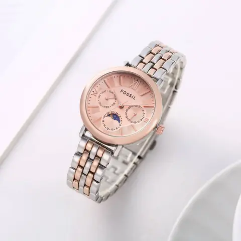 Fossil Es3121 Jacqueline Sun Moon Two-Tone-Pink