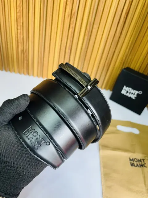 05 MONT BLANC PREMIUM QUALITY REVERSIBLE BELT WITH BOX