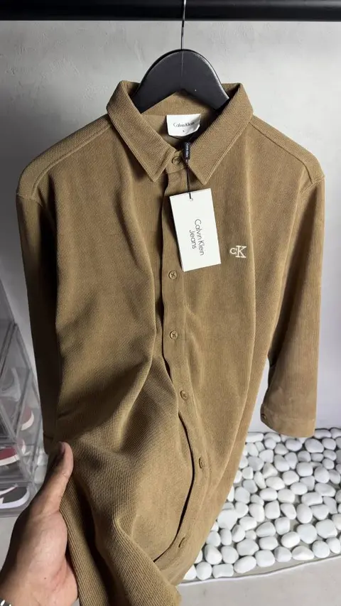 Calvin kline Textured Button Down Shirt 1058
