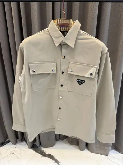 Prada Milano Shacket Beige