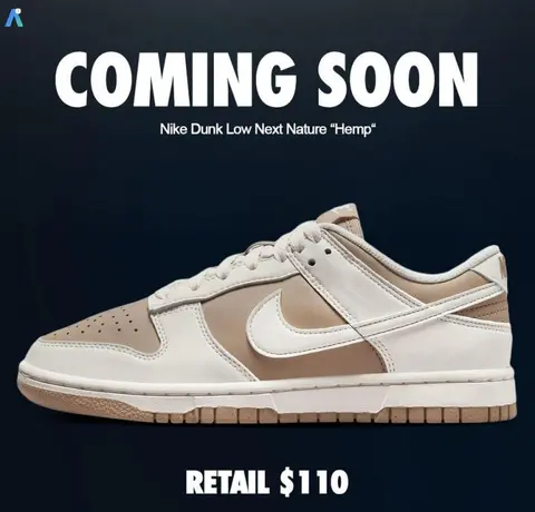 sb dunk low next nature hemp