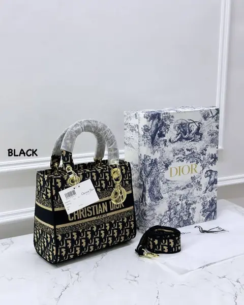 Dior Lady D Lite Black With Original Box DustCover