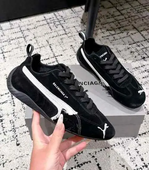 Puma x Balenciagaa Speedcat Suede Distressed BLACK
