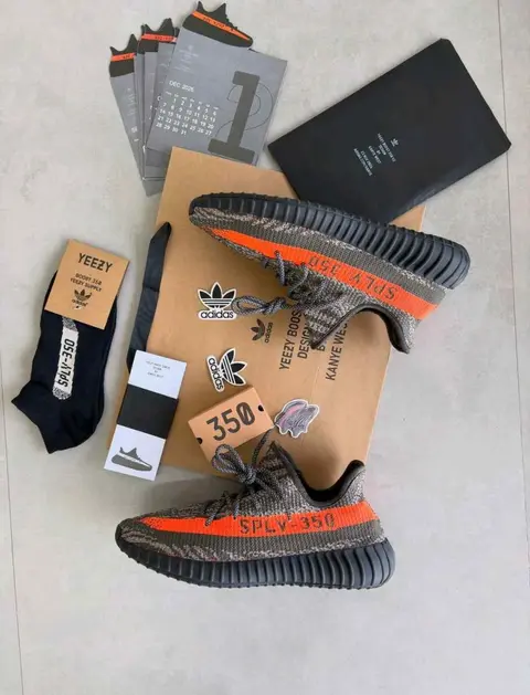 Adidas Yeezy Boost 350 V2 Carbon Beluga Semi Ua Quality With Accessories