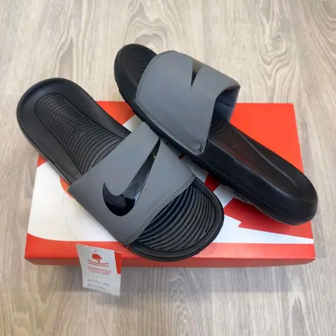 Nike Victori One Logo Grey Black Flip-Flop