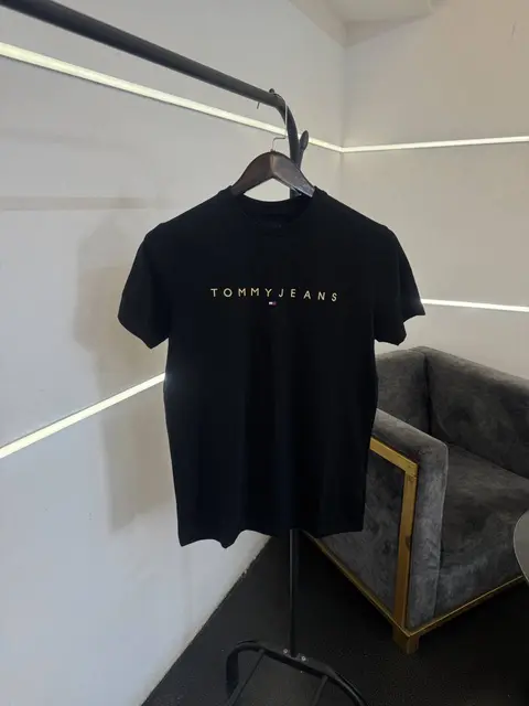 Tom my hilfigeer imported round neck tshirt Black