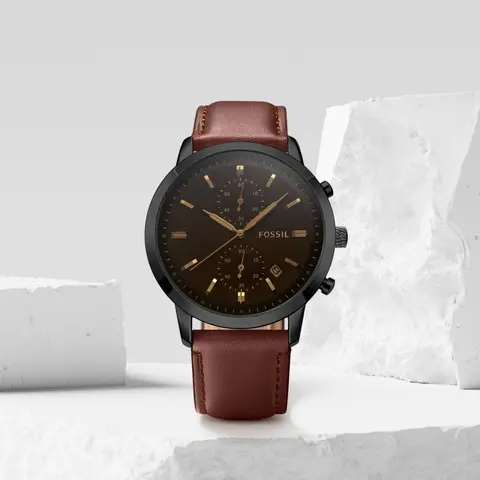 Fossil Townsman Chronograph DarkBrown-Black-Brown