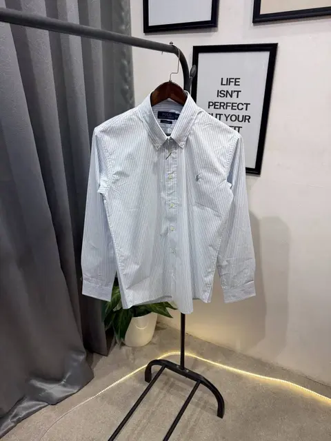 Ralph lauren sky imported lining shirt with embroidery logo and brand button