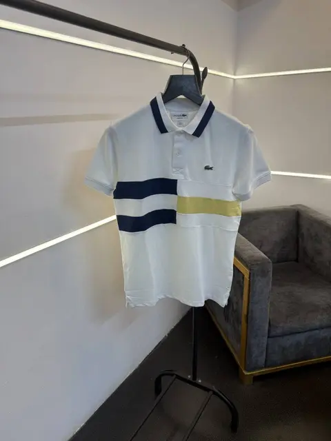 Lacoste Imported polo tshirt white sale