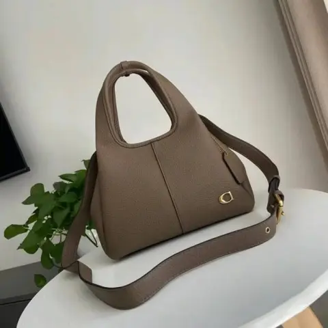 Coach Lana CM545 Crossbody 2Way Shoulder Bag With OG Box & Dust Bag (Khaki-1142)