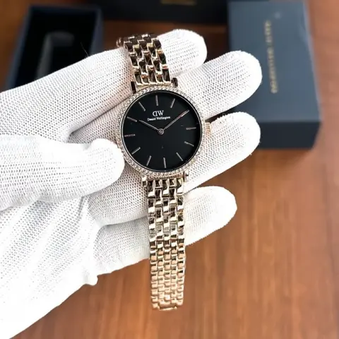 daniel wellington Rosegold Black