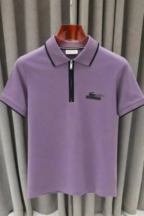 Lacoste imported polo tshirt purple