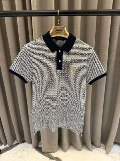 Fred Perry Chest Logo Polo T-shirt Navy