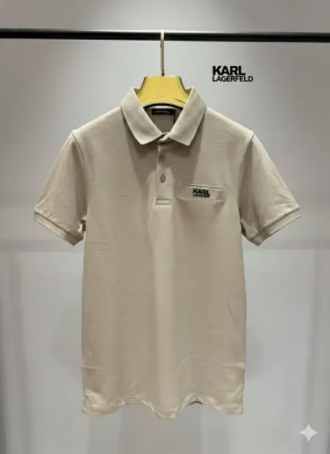 Karl Legarfield Chest Logo Polo T-shirt