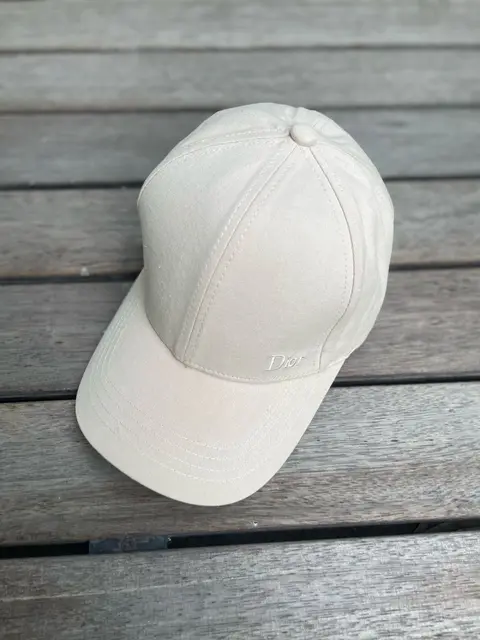 Dior Cd Small Front Logo All Beige Premium unisex cap (With Brown Box) 778