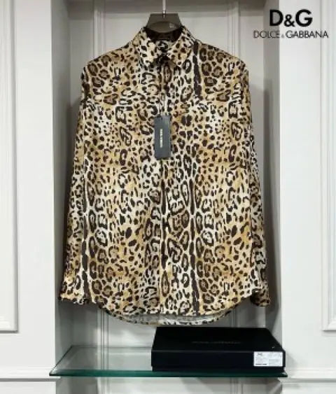 & gabban a premium leopard printed brown shirt