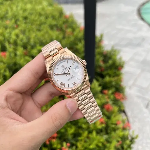 Rolex Oyster perpetual Day Date Rose Gold White Ref228236 Z-R Quality