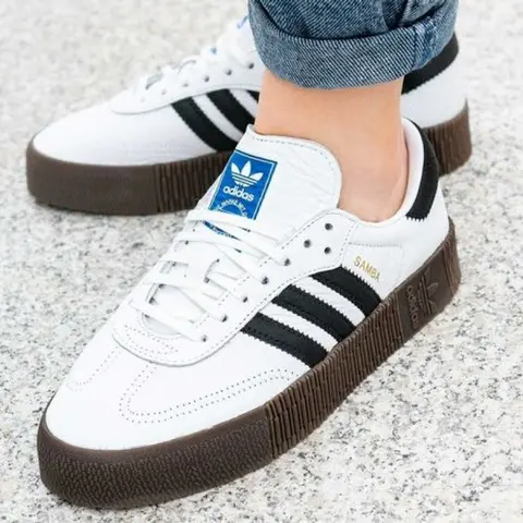 Adidas samba platform white 101 sale