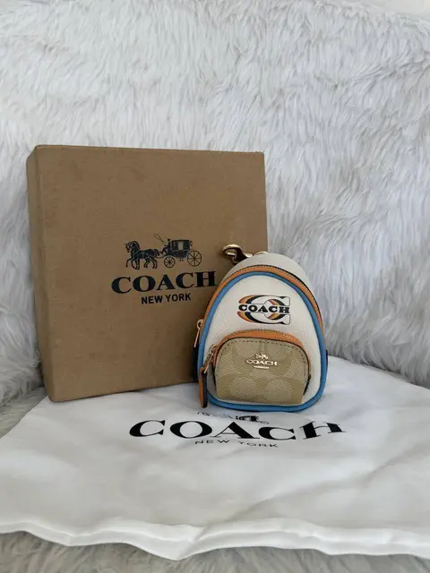 Coach 07 Minikkeychain Backpack BagCharm With Original Box Packing
