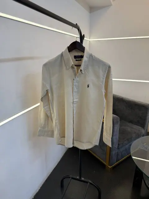 Ralph lauren linen imported shirt light beige