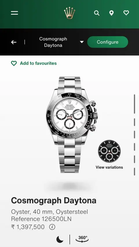 Rolex oyster perpetual Daytona chronograph Back Open
