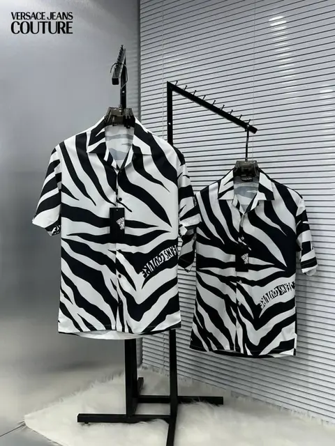 Versace Couture Half Sleeves Shirt White