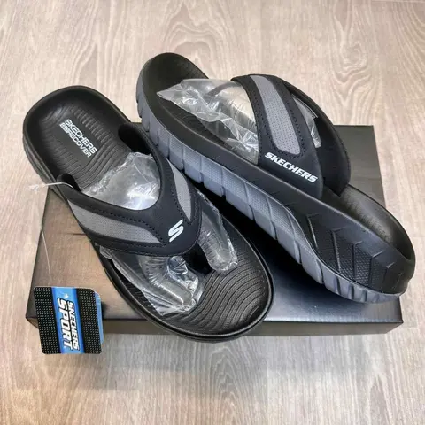 Skechers Go Recover Premium Black Grey Simplex