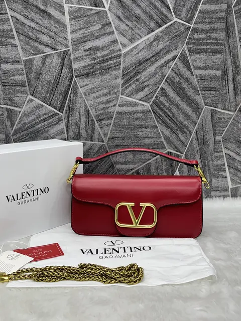 Valentino V Loco Red Large Shoulder Bag With OriginalBox