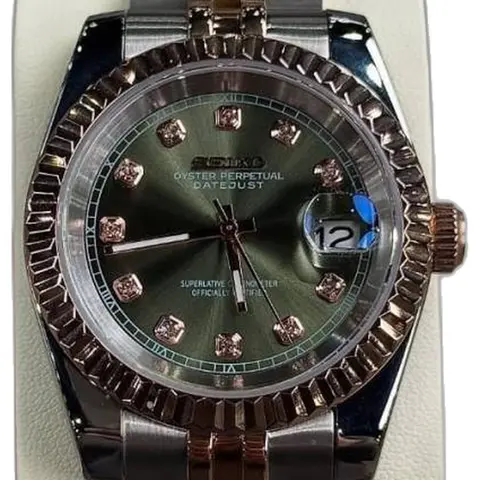 Seiko Oyster Perpetual Date Just Movment Like Automatic - dial close-up
