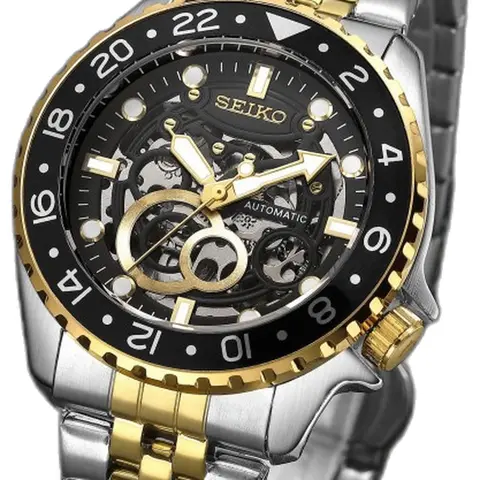 Seiko Automatic SilverGold - dial close-up