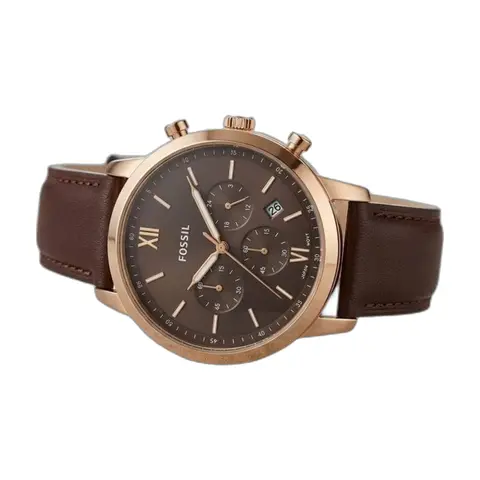Fossil Neutro Chronograph Brown Copper Brown - front view