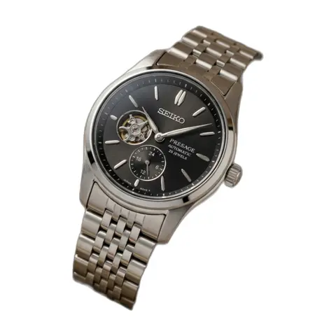 Seiko presage SPB471 Automatic silver Black - front view