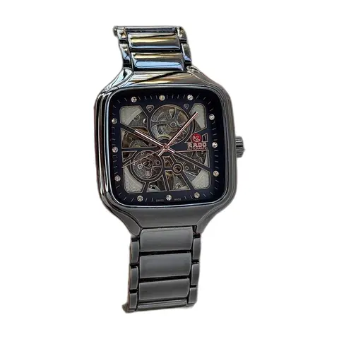 Rado True Square Open Heart Automatic Copper - front view