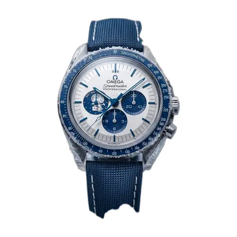 Omega Speedmaster Silver Snoopy - front view