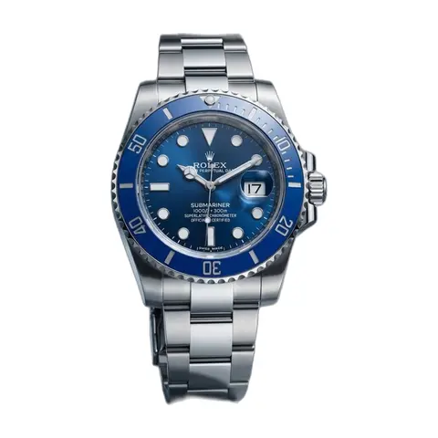 Rolex Oyster Perpetual Submarine Silver-Blue - front view
