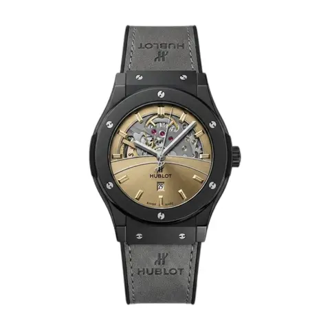Hublot Big Bang Tourbillon Gray Leather - front view
