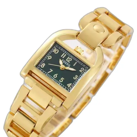 Fossil Harwell Gold-Green - dial close-up