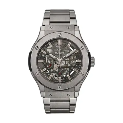 Hublot Big Bang Tourbillon Silver Black Dial - front view