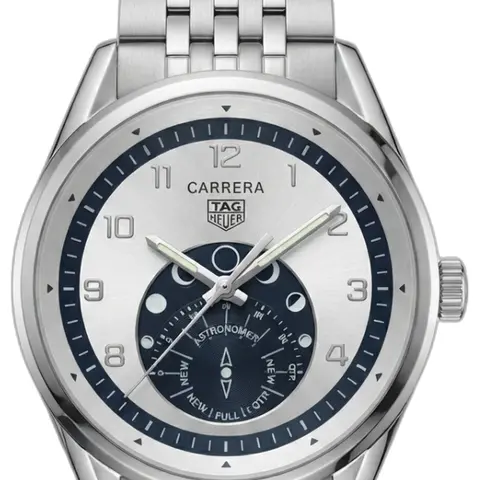 Tag heuee r Carrera Astronomer Silver Black Dial - dial close-up