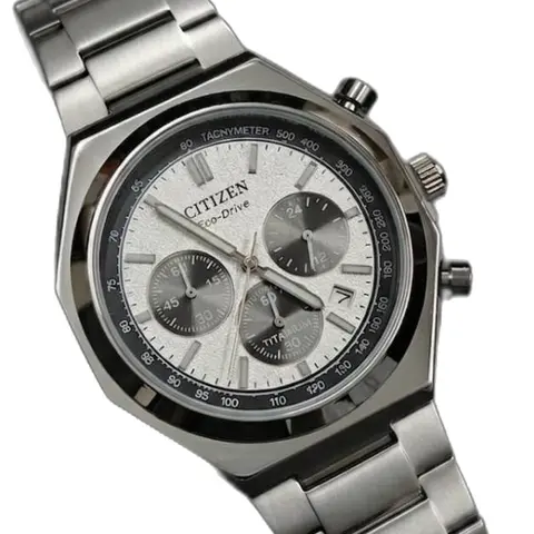 Citizen Zenshin Chrono Super Titanium - dial close-up
