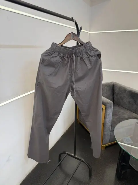 Zarra imported linen track trouser grey