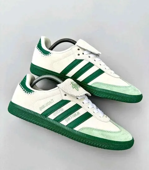 Adidas SAMBA X STUSSY WHITE GREEN 2064
