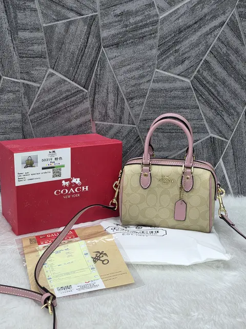Coach Rowan Mini ApricotPink With Original Box