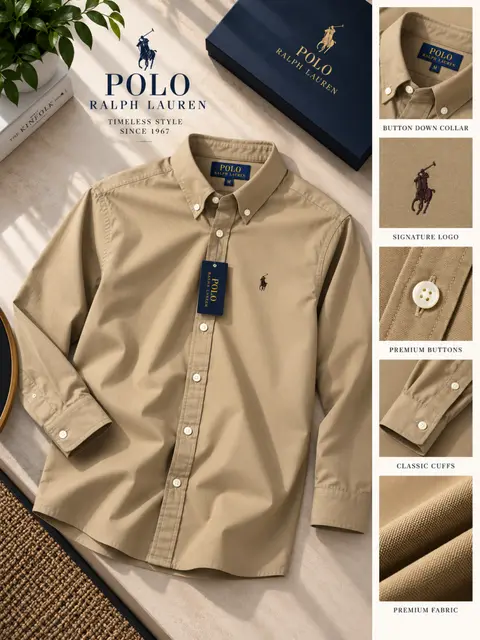 Ralph Lauren Premium Cotton Lycra Shirts 2572