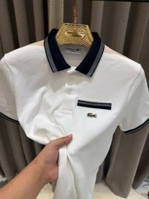Lacoste Chest Logo Polo T-shirt White